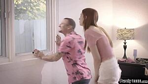 Home alone teen gets analed by perverted neighbour in surprising encounter