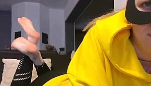 Enjoy the sight of barefoot girl in dirty nike socks feetworld fetish with smelly feet sensation