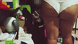 Watch this bbw clean the room? She's so curvy!