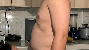 Stepmother Wants to Be Taken in the Kitchen by Her Stepchild