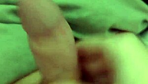 Naked Amateur Strokes Big Cock in Sensual Masturbation!