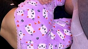 Left alone with stepdad, things get wild with anal