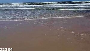 what are you doing fingering pussy on the beach?