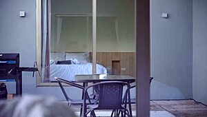 How lucky am I with this juicy neighbor? She caught me jerking off.