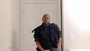 Man Fantasizes About Girlfriend Wife During Solo Masturbation In Garage