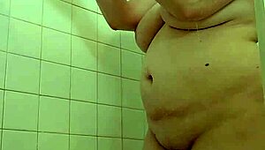 Shower session with domme mommy in naked bathing