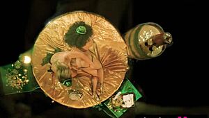 Lesbian milf bobbi dean gets sensual massage by petite blonde gf