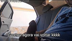 i risked masturbating inside the car in public for the hot girl