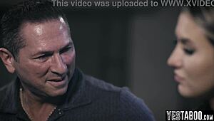 mature stud hires hooker for stepdaughter roleplay and fucks her