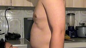 Stepmother Wants to Be Taken in the Kitchen by Her Stepchild