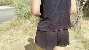 Public pissing in nature