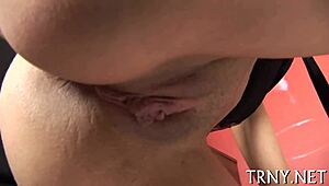 Young Tranny Swallows Penis