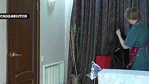 Accidentally fucked our mature housekeeper 😏