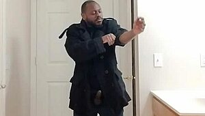 Man Fantasizes About Girlfriend Wife During Solo Masturbation In Garage