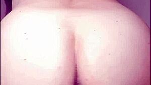 Cheating wife masturbates ass for cuckold husband's boss