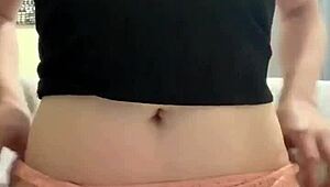 I stuff my panties into my wet puffy pussy for intense masturbation.