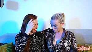 Kira and Oletsha Generous MILFs Love Threesome