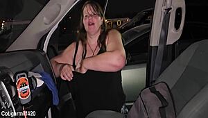 Oh wow, those BIG MILF TITS and NIPPLES after the concert!