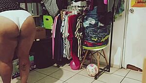 Watch this bbw clean the room? She's so curvy!