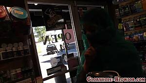 Muslim Slut Sucks Big Cock at Gloryhole