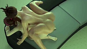 Check out this animation where Tracer fucks D.Va in the anus.