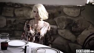 Perverted Stepmom Seduced Stepson and Girlfriend in Threesome!