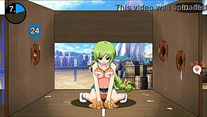 18 maid has sex with men in public gloryhole