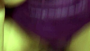 slut with big tits jerks man off on rack, fingering pussy and licking clit