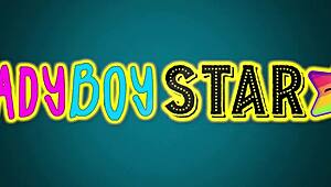 Ladyboy's asshole licked then spread open with dick