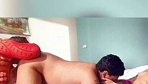 Mature Woman Licks Ass During Girlfriend's Intimate Moment