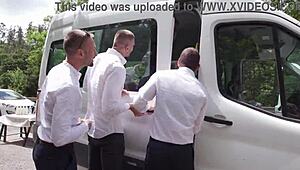 The Milkmen Gang Up On Ria Sunn For Rough 5on1. Balls Deep DAP, Deepthroat, Big Gapes, Cum Swallowing