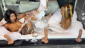 two girls explore alternative connections casually