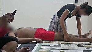 happy ending massage in front of step sister