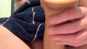 Scarlet makes the bathroom sink all sticky