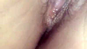 She masturbates intensely for her man