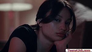 hot teen 18+ tastes her twin girlfriend in lesbian fun