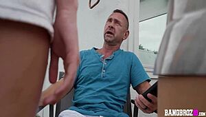 Skyler Storm takes a day off college for the family hot tub