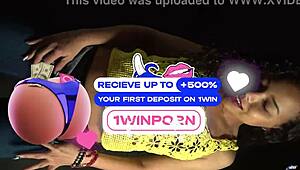 moving butt and hips to the rhythm of the music sexy outfit and long nails