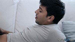 busty curly brunette shakes her big ass before deep fucking, says max fills to victoria voxxx