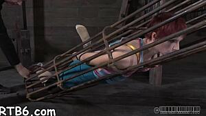 Are four beauties caged petite 18+? Rough POV blowjob action!