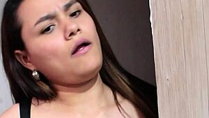 fucking my friend's husband in the shower while she's in the room pov big tits 😏