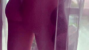 lover's hairy pussy creamed in morning sex