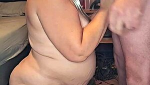 this preggo milf is sucking a big cock in her home, moaning loudly