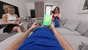 filthy foursome with his girlfriends russian friends