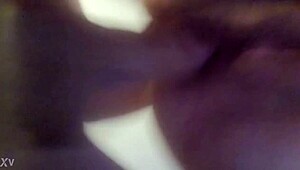 In this casual home scene, the husband makes his wife's wet pussy squirt.