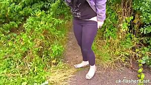 Lucia Takes On Any Public Challenge!