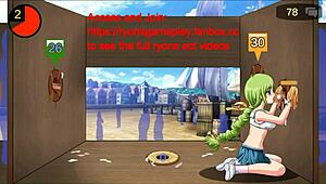 18 maid has sex with men in public gloryhole