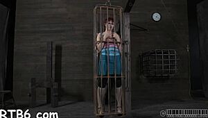 Are four beauties caged petite 18+? Rough POV blowjob action!