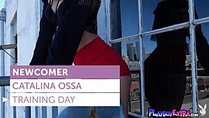 petite naked latina teen 18+ catalina ossa shows us her strength and confidence