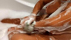 Hot Tanned Stepsister, What Are You Doing In The Bathroom After Turkey Vacation?